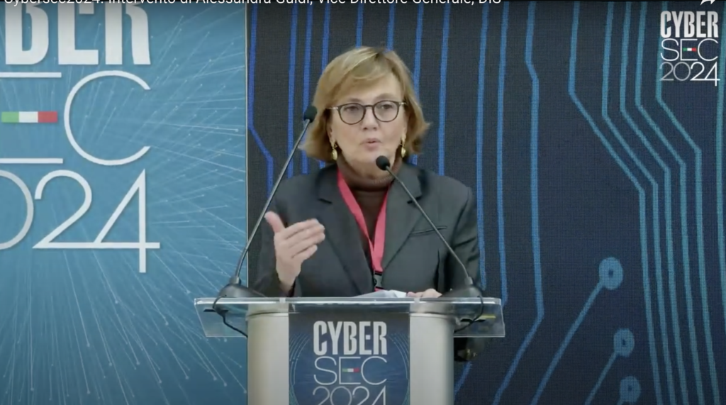 Cybersec2024. L’intervento di Alessandra Guidi, Vice Direttore Generale, DIS